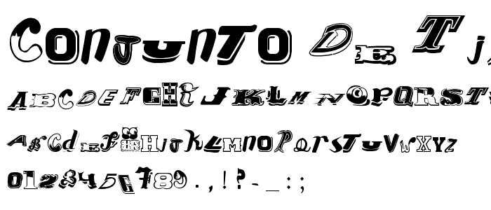 Conjunto de Tipografias Populares Guatemaltecas font
